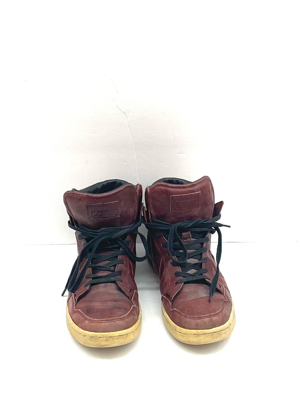 Converse X John Varvatos Burgundy leather Sneakers Sz 8.5